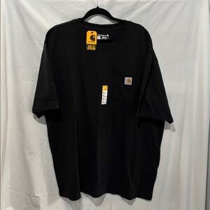Carhartt Black Tee with Logo Pocket XL